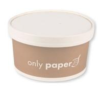 Couvercle pour bol à salade Only Paper, blanc
