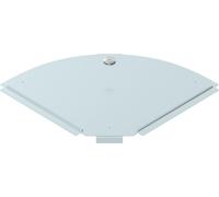Couvercle pour coude à 90 degrés B200mm, bande galvanisée - Couvercle coudé pour goulotte de câbles 200mm RBD 90 200 FS