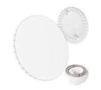 Couvercle pour écoulement de douche, Ø 112 mm, compatible avec la garniture d'écoulement Viega Tempoplex de 2001 à 2006, adapté au modèle 6958.99, ABS ASA blanc