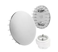 Couvercle pour écoulement de Douche, Ø 75 mm, Compatible avec la Garniture d'écoulement Viega Domoplex, Convient au modèle 6930.0, ABS ASA chromé, pour Receveur de Douche Trou d'écoulement Ø 52 mm