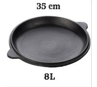 Couvercle pour poêle à frire Sadzh - couvercle de remplacement pour poêle à frire en fonte Kazan 8L, camping, BBQ, cuisine en plein air