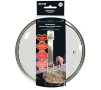 Couvercle pour Poêle Excellium 3D 24cm-pour une cuisson à couvert, sans projection, ni débordement, Argenté