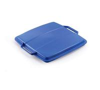 Couvercle pour poubelle carrée Durabin 90 litres - Bleu