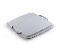 Couvercle pour poubelle carrée Durabin 90 litres - Gris