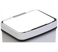 Couvercle pour poubelle, tri des déchets, double compartiment, 75 litres, blanc