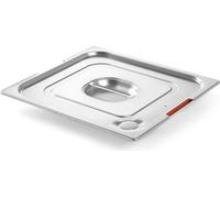 Couvercle pour récipient GN Profi Line avec joint en silicone et découpe pour GN2/3 poignées 354x325mm acier - Hendi 804315