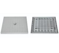 Couvercle pour Regard de 40x40cm pour collecteur des eaux en polypropylène - couvercle de regard renforcé