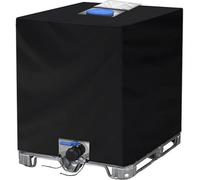 Couvercle pour réservoir IBC, 1000 litres, polyester, noir, 120x100x116 cm, étanche à la poussière, protection UV