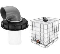 Couvercle pour réservoir IBC avec filtre en nylon lavable, destiné aux réservoirs IBC d'eau de pluie de 1 000 litres