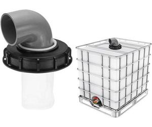 Couvercle pour réservoir IBC avec filtre en nylon lavable, destiné aux réservoirs IBC d'eau de pluie de 1 000 litres
