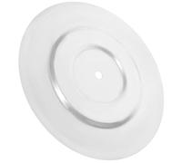 Couvercle Rond en Fer Épais pour Poêle à Bois, Protection Anti-flammes | Surface Lisse Argentée, Poignée Anti-brûlure, Trou Central, pour Ouverture de Cuisinière Domestique et Chauffage au Bois