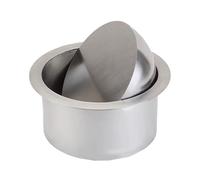 Couvercle Rond pour trémie à déchets de Plan de Travail en Acier Inoxydable. Rabat basculant Auto-fermant intégré. Broyeur encastré pour Cuisine, Bureau et Restaurant.(290mm)