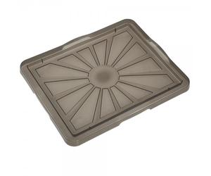 Couvercle Transparent 43x35 cm pour Caisse 24 litres - Gris