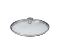 Couvercle verre 18cm - bouton inox 1826