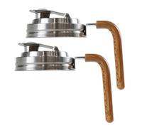 Couvercles à bec verseur pour bocaux Mason, 2 pièces, couvercle Verseur étanche en acier inoxydable à large bouche avec poignée Pour pichets de bocaux Mason et utilisation en cuisine