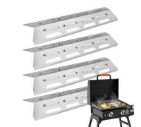 Couvercles de brûleur de barbecue - Bouclier déflecteur, barres aromatisantes de barbecue à gaz avec revêtement résistant à la rouille, dompteur de flamme, pièce de rechange Charbroils pour améliorer