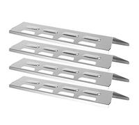 Couvercles de Brûleur de Gril en Acier Inoxydable, 4 Pièces, Plaque Chauffante pour Barbecue de Jardin, BBQ Tek, Master Forge, Flamme Parfaite avec Couvercle de Brûleurs de Gril