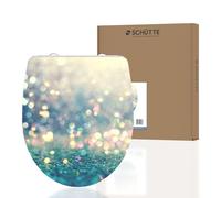 Couvercles de cuvette de toilette avec système de fermeture douce, en Duroplast, avec motifs, dimensions 45,3 x 37,4 cm