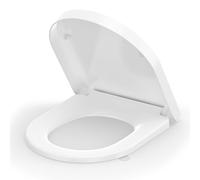 Couvercles de cuvette de toilette avec système de fermeture douce, forme D, matériau Duroplast, amovibles