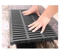 Couvercles de Drain pour Usage Extérieur - Grille en Plastique Résistant | Couvercles de caniveau en résine robuste - Protection efficace pour égouts et drains de garage