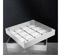 Couvercles de fosse septique personnalisables - Couvercle de regard invisible avec base pour allée et trottoir, couvercle plat universel (32 po x 32 po x 2 po) - Conception durable et robust