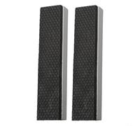 Couvercles de mâchoires magnétiques souples en alliage d'aluminium avec coussinet en caoutchouc 75-200 mm, design de tiroir argenté et noir (150 mm)