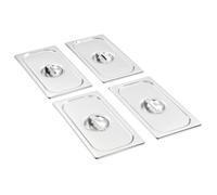 Couvercles de plateau 4 pcs GN 1/3 Acier inoxydable