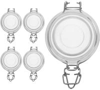 Couvercles de remplacement - Ensemble de couvercles - Pour fermer les pots - Avec fermeture à vis - 14 x 9,5 cm - Assortiment