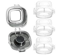 Couvercles de sécurité pour boutons de cuisinière, fermeture de protection en 4 parties, avec résistance à la chaleur, pour interrupteur de de cuisson, pour four, appareils de cuisine