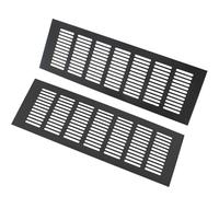 Couvercles de ventilation en alliage d'aluminium, noirs, plusieurs tailles for prise d'air et échappement