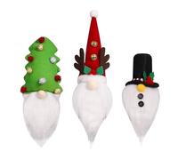 Couvercles Décoratifs Pour Bouteilles De Noël Bouchons Décoratifs Mignons | Manchon Pour Bouteille De Vin 3 Pièces Pour Fêtes Bière Whisky Verre Maison Cuisine Anniversaire