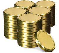 Couvercles KADAX Ø82mm Lot de 50 Sécurisés Reutilisables Dorés