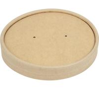 Couvercles pour gobelets à soupe micro-ondables Colpac en papier kraft recyclable 450 ml (500 pièces)