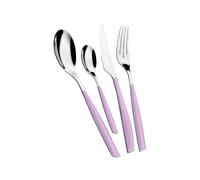 Casa Bugatti Ménagère 24 pièces Glamour GLLU-021G50 Acier inox 18/10 Manche SAN Lilas