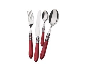 Couvert 49 Pièces Bugatti Aladdin Acier inoxydable ALC3M-S4265 Rouge