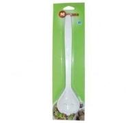 Couvert à salade en plastique - 28 cm - blanc