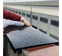 Couvertine de Muret Chapeau Couvertine Aluminium Clôture Parapet éTanche | Couronnement Muret Briques (Clôture de Terrasse Jardin), Élément Couronnement Muret Jardin(12x100cm/5x39in)