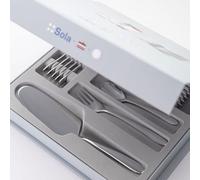 Couverts à gâteau Alpha Satin x 6 - Coffret