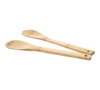 Couverts à salade MENDLER HWC-C12 2 pièces bambou 1x6x30cm Beige G