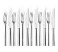 Couverts à steak - WMF - Set 12 pièces - Cromargan - Acier inoxydable 18/10 - Lave-vaisselle compatible Vert G