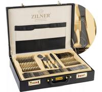 Couverts Zilner dans un coffret, 72 pièces, 12 personnes, acier inoxydable, fourchette, cuillère, couteau ZL-6508