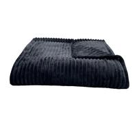 Couverture 100% polyester 240x300 cm microvelours DOLCE gris acier