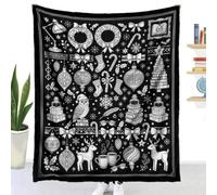 Couverture à Colorier DIY Flanelle (Noeud papillon,130x100cm) | Highdi Jeté de Canapé Adulte Créatif et Relaxant Douce Plaid à Colorier Noir et Blanc Lavable pour Fête Anniversaire Chambre