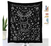 Couverture à Colorier DIY Flanelle (Randonnée,150x127cm) | Highdi Jeté de Canapé Adulte Créatif et Relaxant Douce Plaid à Colorier Noir et Blanc Lavable pour Fête Anniversaire Chambre