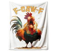 Couverture amusante avec motif de poule | Couverture douce en forme de coq pour canapé, chambre à coucher, salon, ferme, bureau, hommes, femmes, enfants, vacances