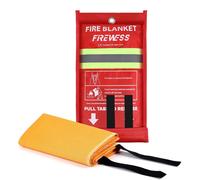 Couverture anti-feu d'urgence, couverture en silicone pour la maison, le camping et la voiture