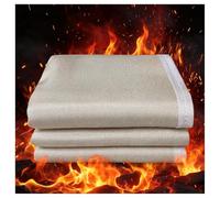=Couverture Anti-feu en Silice Haute Pureté (600 G/m²), Tapis D'extinction | Toile De Protection Thermique Contre Les Étincelles De Soudage, Couverture D'urgence Usage Industriel(0.9x1m)