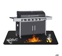 Couverture Anti feu pour Barbecue extérieur, 60 x 40 cm, Tapis Anti feu Gril Ignifuge Double Face, Parfait pour Les barbecues en P