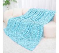 Couverture Bleue en Polaire pour lit Double, Moelleuse, Douce, Bleu Ciel, couvertures en Polaire pour lit, canapé, Chambre à Coucher, décoration de la Maison, 152,4 x 203,2 cm