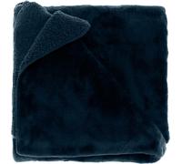 Couverture chaude et douce Torvah bleu foncé